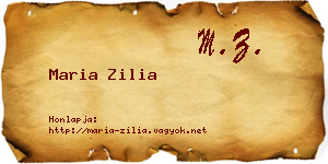 Maria Zilia névjegykártya